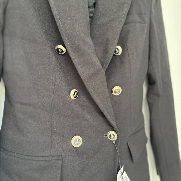 NWT Zara Tailored Double-Breasted Blazer with Gold Buttons S - Picture 10 of 16